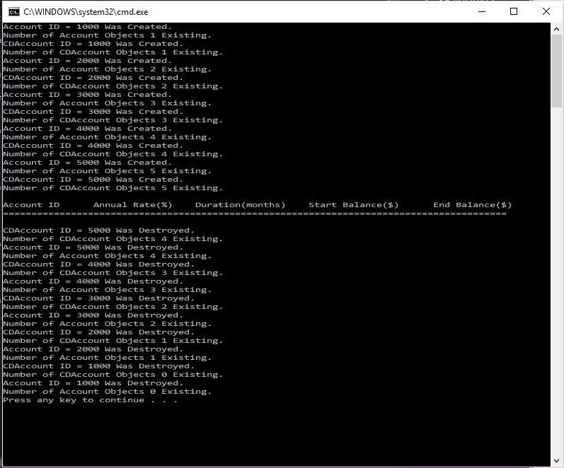 correctly and how to get the correct output that includes the Account
