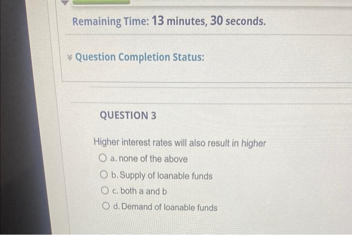  pleeasee Remaining Time: 13 minutes, 30 seconds. * Question Completion Status: