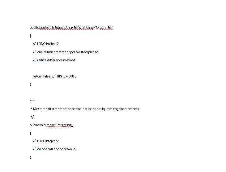 main use your own scenarios Checks if all the elements of the