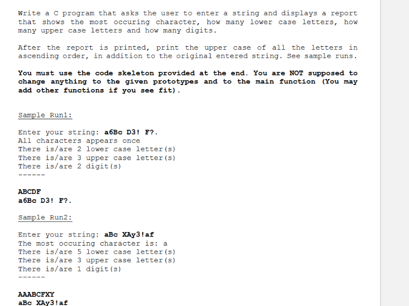  Write a C program that asks the user to enter a