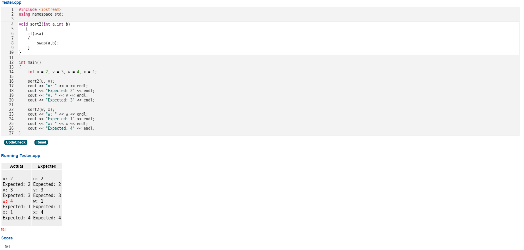 Need some help with C++ Question. Running Tester.cpp
