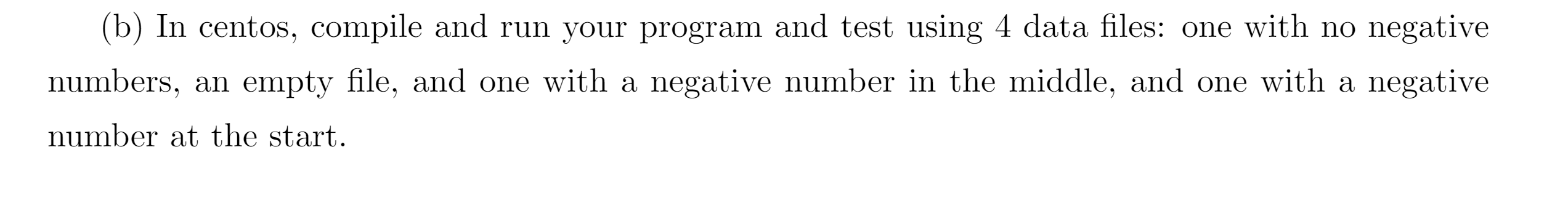 Consider the task of finding the average of numbers in a file