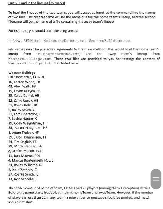 description and implement as a working Java program (here is the sample