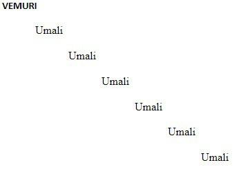 Q : TASM program to print the string 10 times, and left