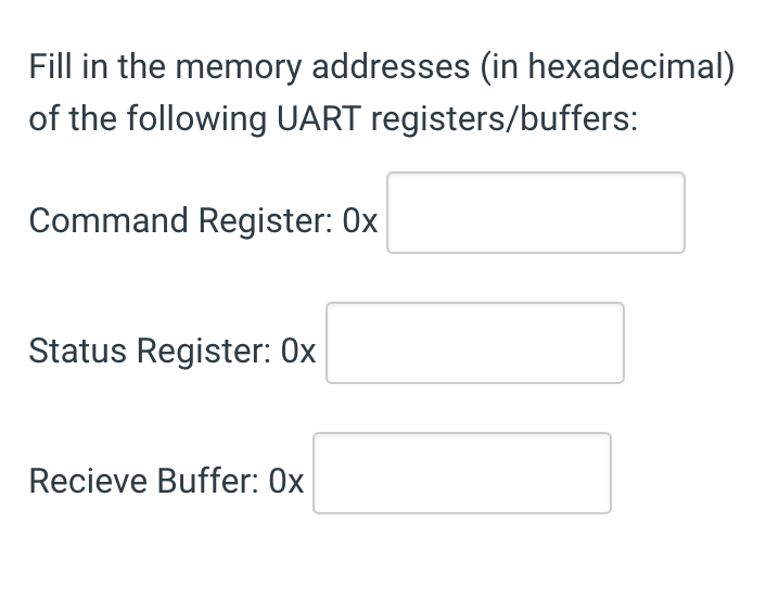 register? addu O li lw SW move Fill in the memory addresses