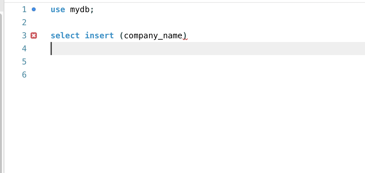 I get an error for this code on mysql.what is the problem?