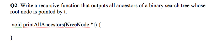 nodes of a binary tree whose root is pointed by t. bool