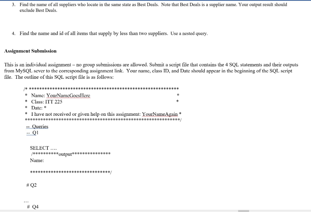 writing advanced SQL query statements - subqueries and complex joins Subqueries: one