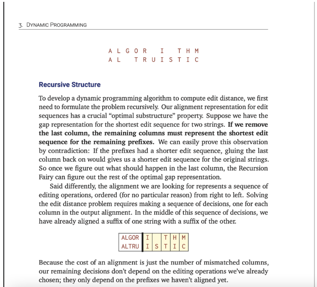 COMMAND LINE! B. Write a prograam called EditDistance.java or editdistance.py that implements