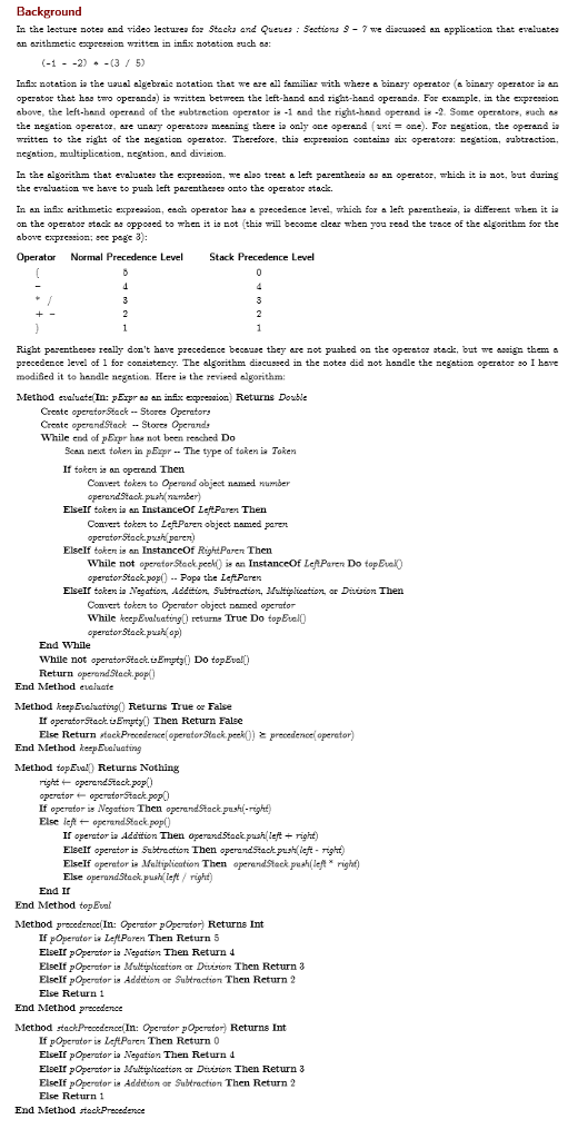  Please complete the following: //--------------------------------------------------------------------------------------- //SUBOPERATOR CLASS /** * Represents the