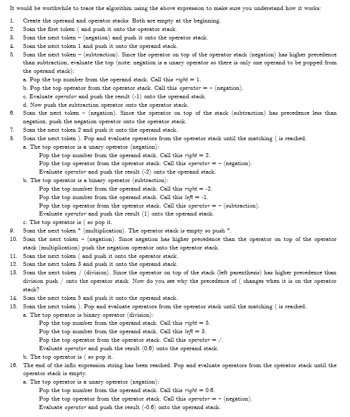 subtraction operator which is a specific type of binary operator. */ ???