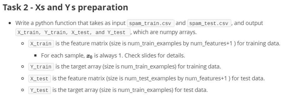 (referred to as feature words) that will be used as features. As
