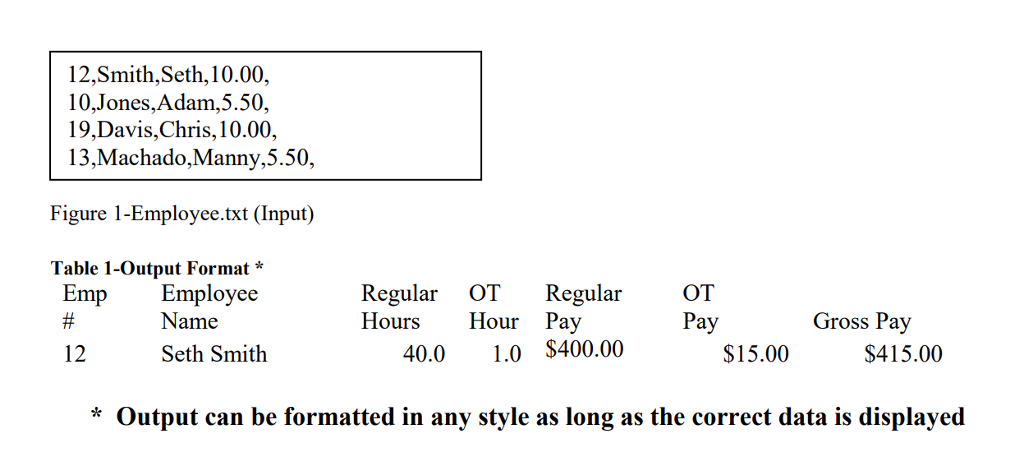 is the prompt: Purpose: Build an application to calculate an Employees Gross