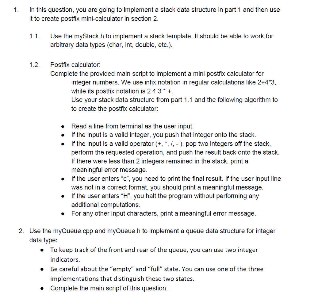  //myStack.h #ifndef STACK_H #define STACK_H #define MAX 1000 template class myStack