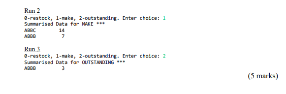 main(): # set startlevel and reorder point startLevel = 100 reorderPoint =