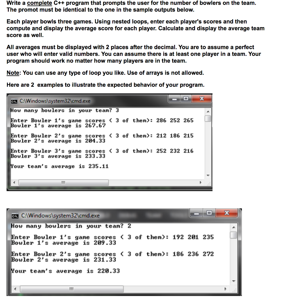  Write a complete C++ program that prompts the user for the