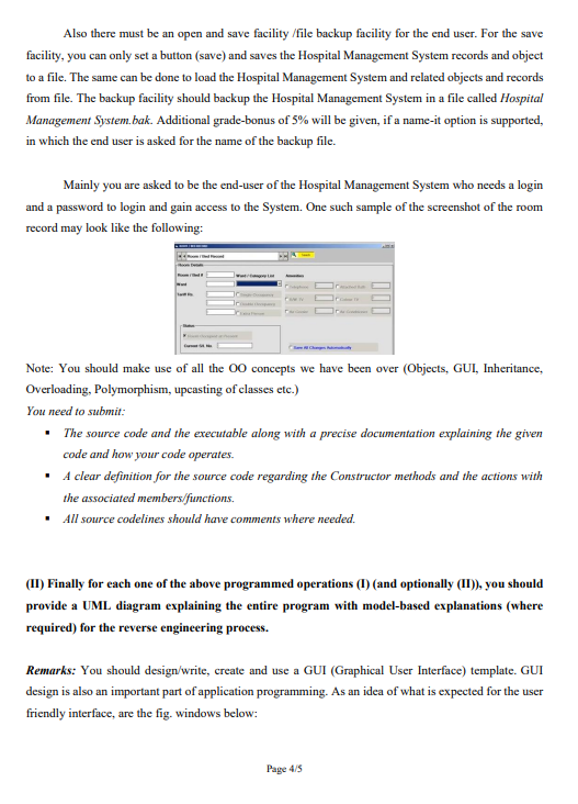 create your own scenario for any Hospital Management System action process/but always