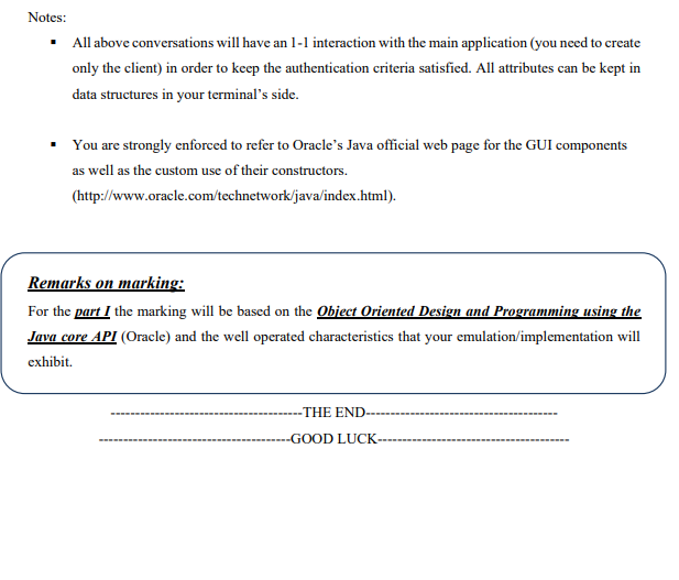 according to the requirements of the description below) This Project basically will