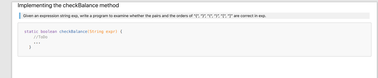 Given an expression string exp, write a program to examine whether the
