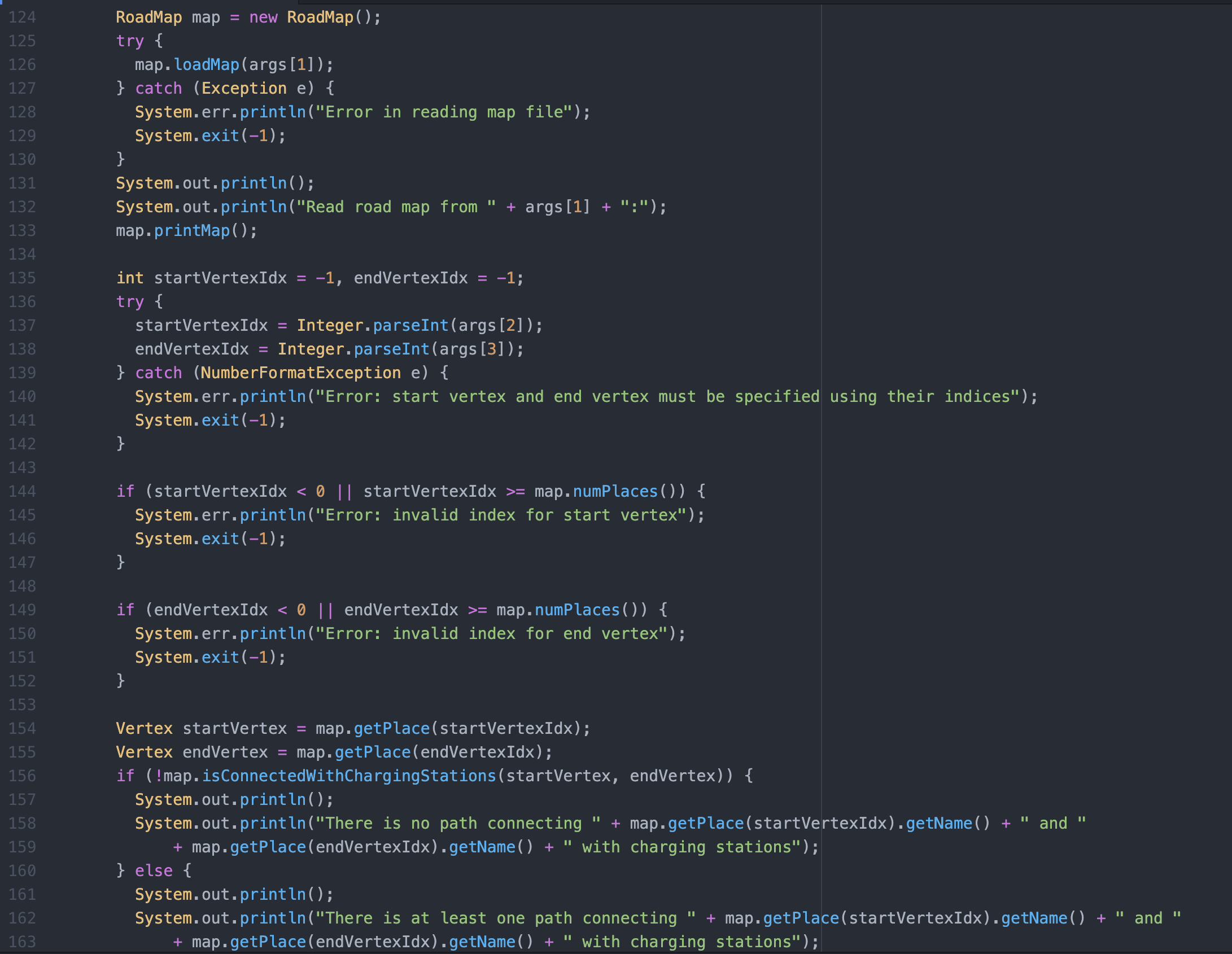 length of the road. Assume that there is at most one road