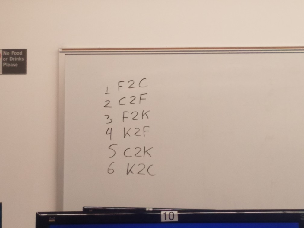 (k-273) +32 K(F-32 +273 C-K-273