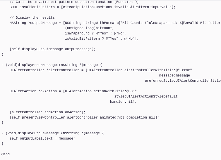  BitCount receives one parameter, a 32-bit unsigned integer. It will f//