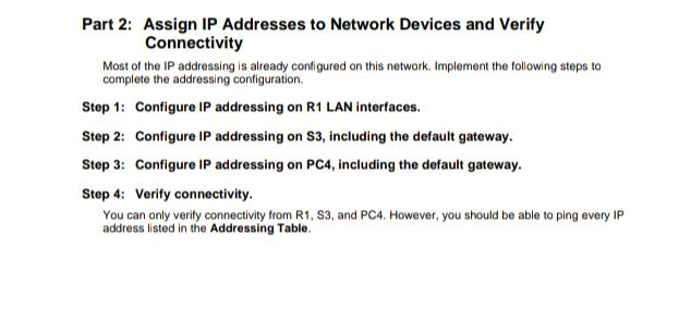 PC1 NIC NIC PC2 PC3 NIC PC4 NIC Objectives Part 1: Design