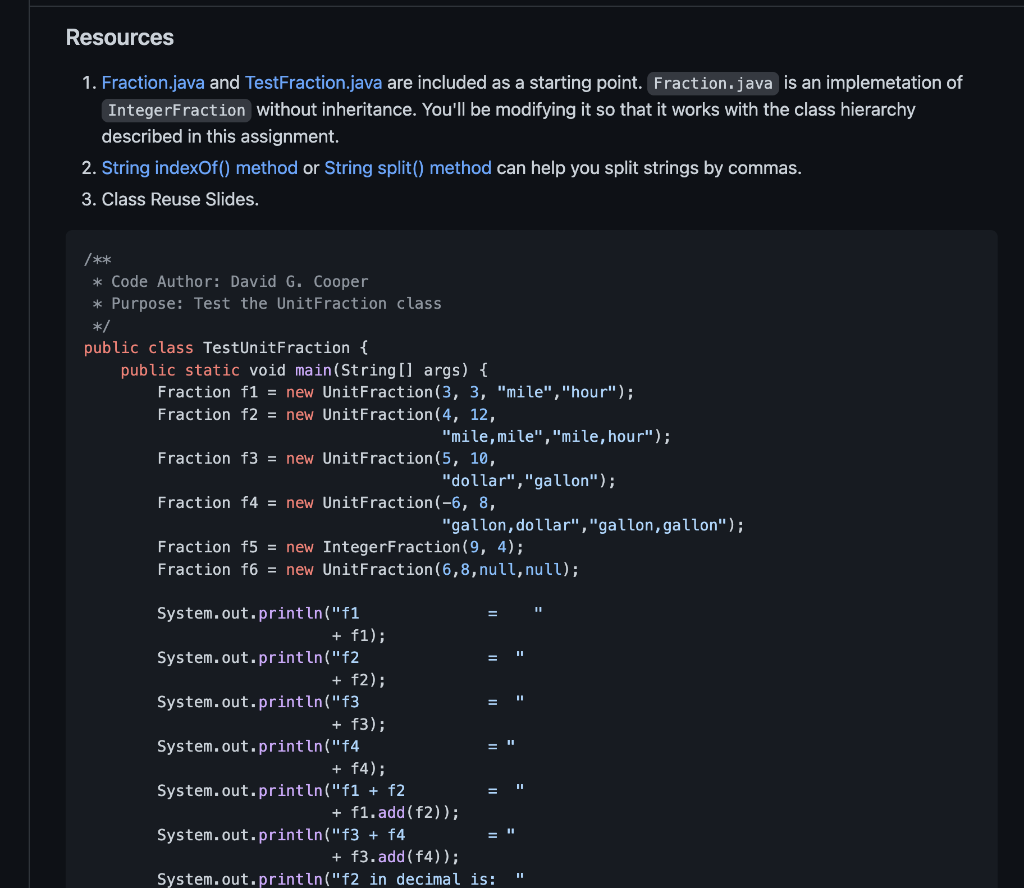 private int denominator; public Fraction() { this(0,1); } public Fraction(int n, int