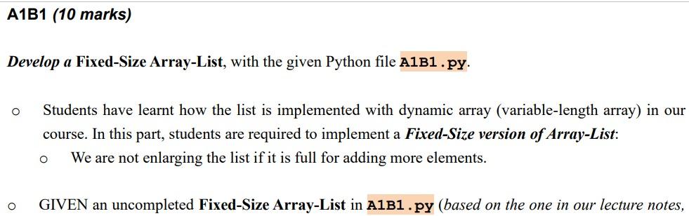 given part, unless specified # TO BE COMPLETED by Student # FINISHED
