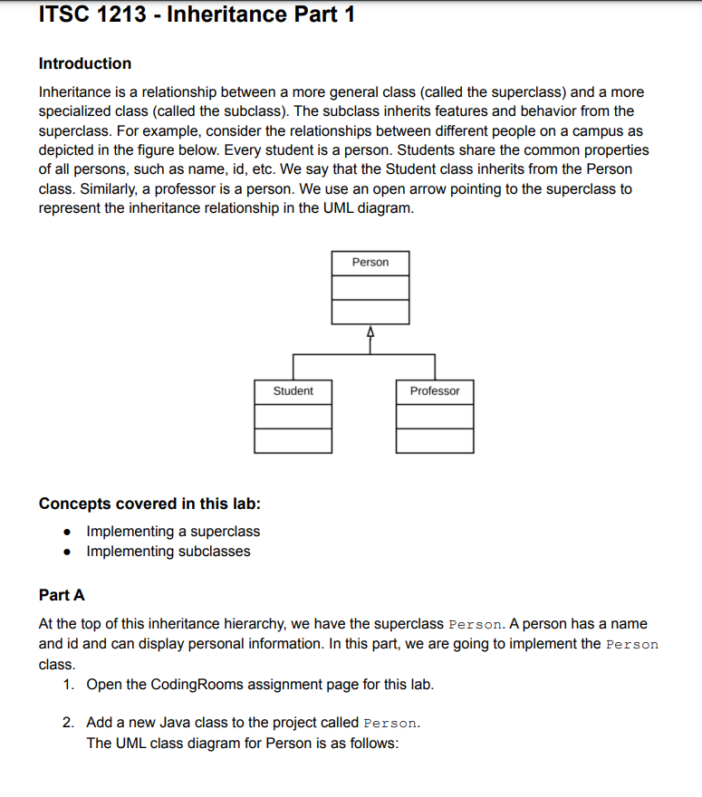  Introduction Inheritance is a relationship between a more general class (called