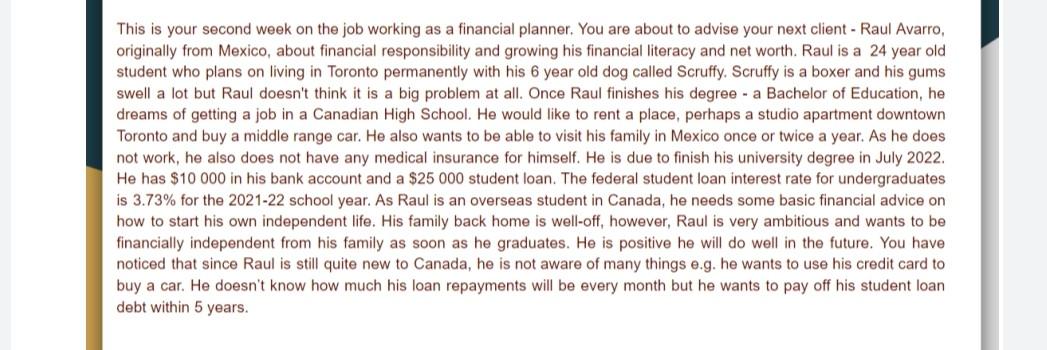 This is your second week on the job working as a