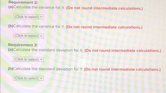 and the standard deviations for X and Y. Year UWN 2 3