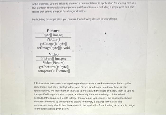  In this question, you are asked to develop a new social