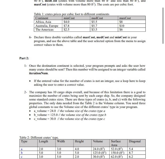 transcontinental company you are working for has developed its services, and it