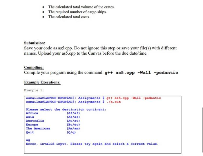 is going to ship crates across oceans to all five other continents.