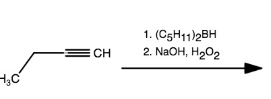 1. (C5H11)2BH 2. NaOH,H2O2