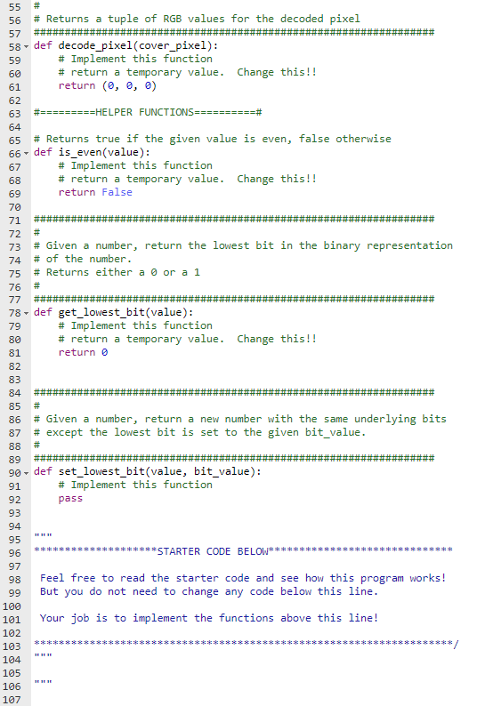 significant bits or the lowest bits of each pixel in the cover
