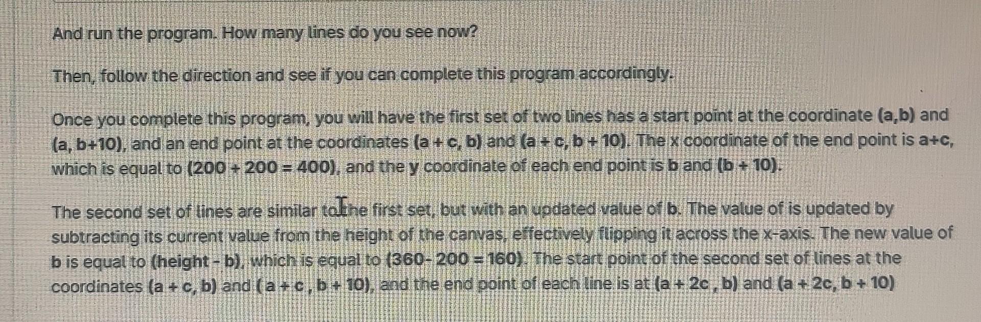  And run the program. How many lines do you see now?