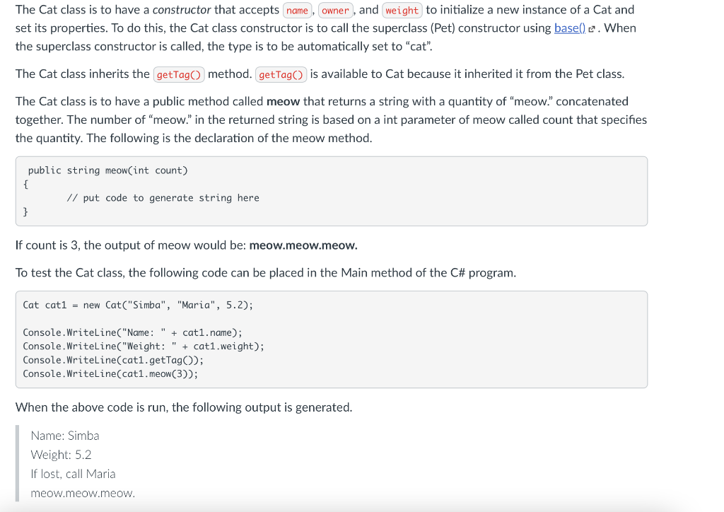 provide experience with creating and using classes, subclasses, and object instances in