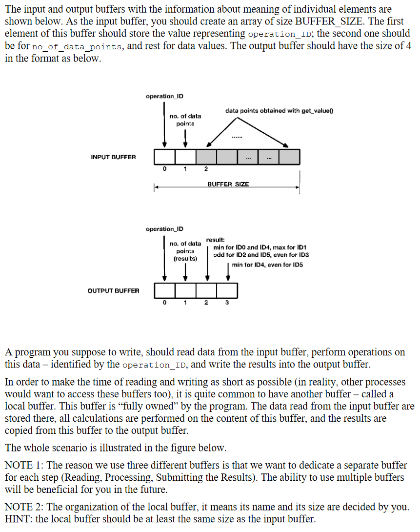 local buffer output buffer read a single value using get_value() NO is