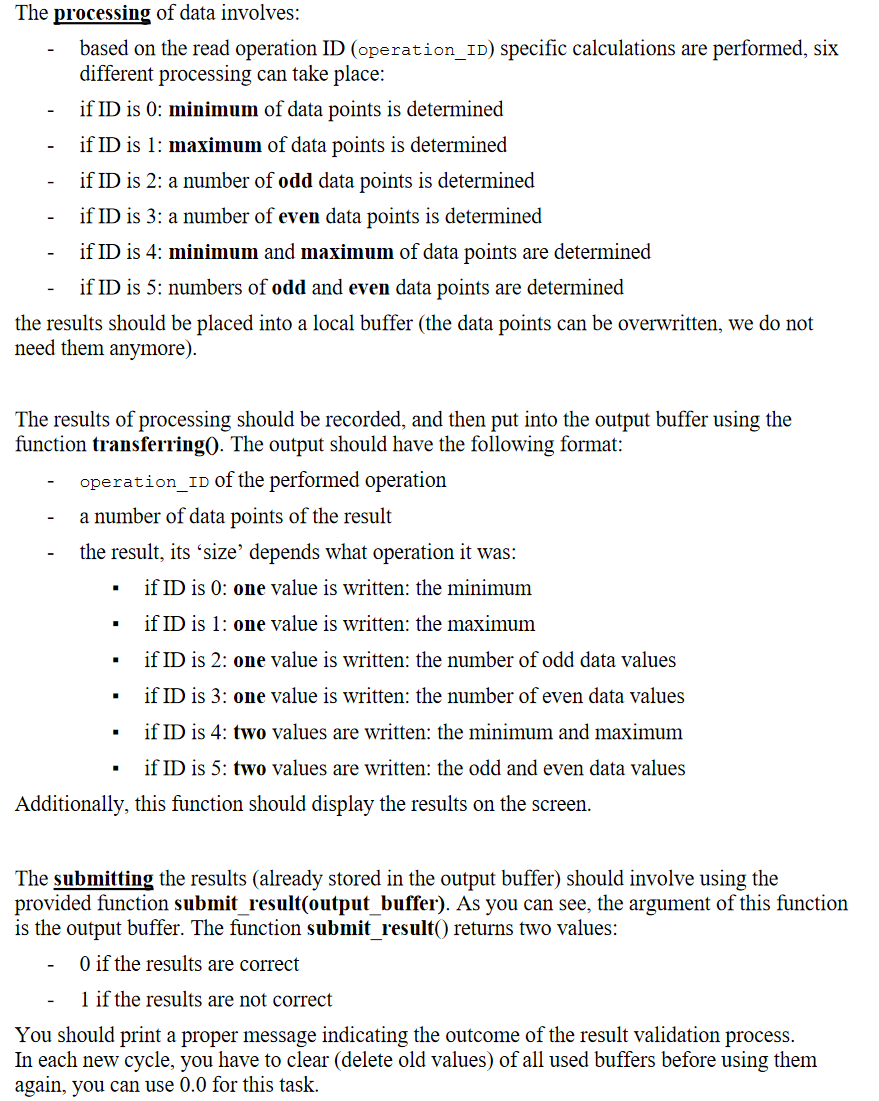 You are asked to write a C program that reads a content