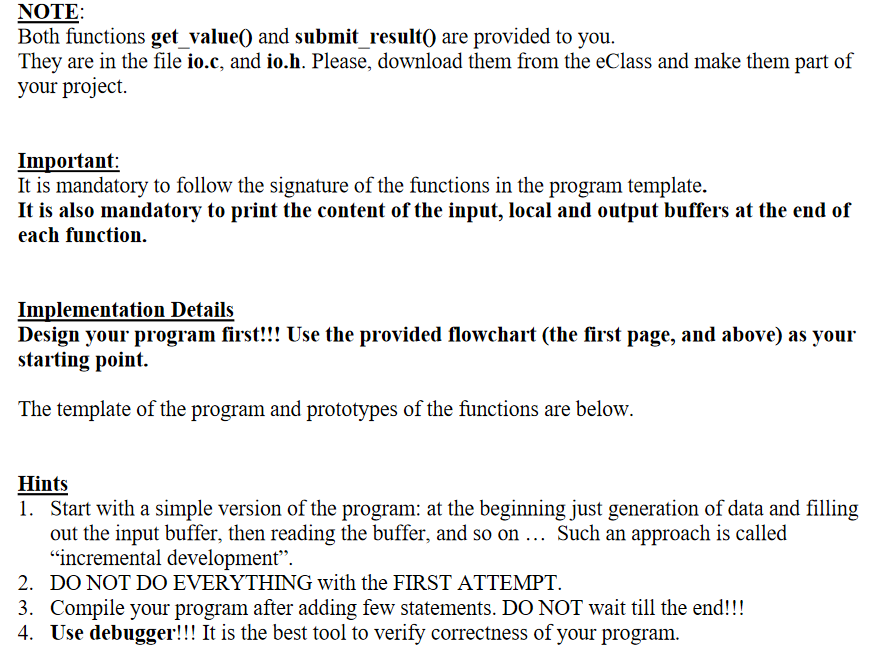 of an input buffer, processes the read data, and stores the results
