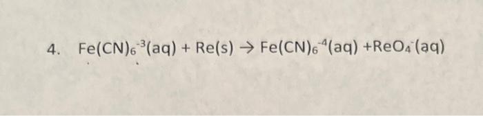 Balance the following in basic solution and label the oxidizing and reducing