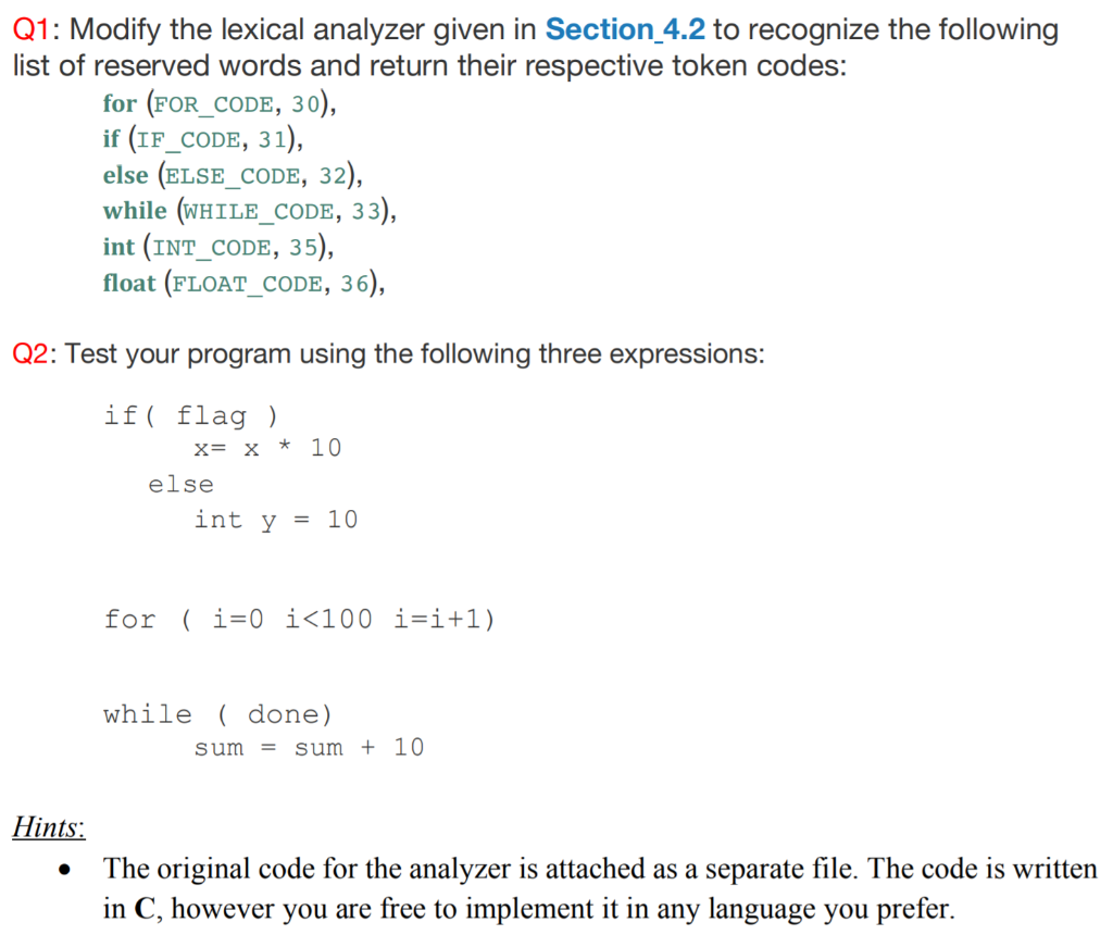  Here is the original code: (From Concepts of Programming Languages 12th