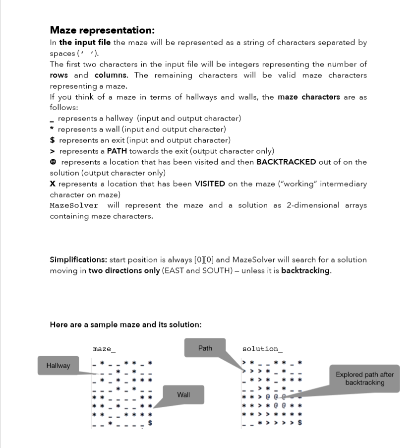 Build a MazeSolver.cpp i have already had the interface of the mazesolver