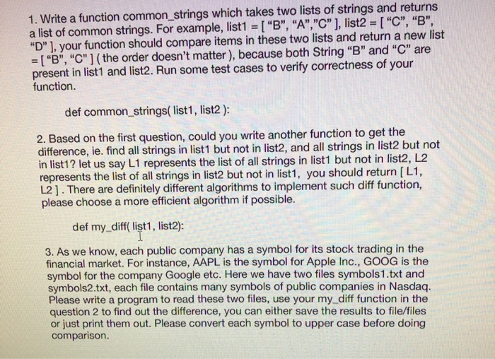 need help with 3. in the easiest way possible code to 1