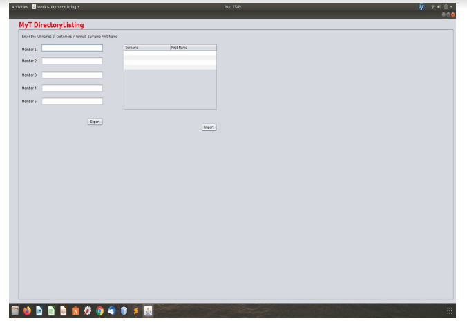You are required to design & implement a Directory Listing desktop app