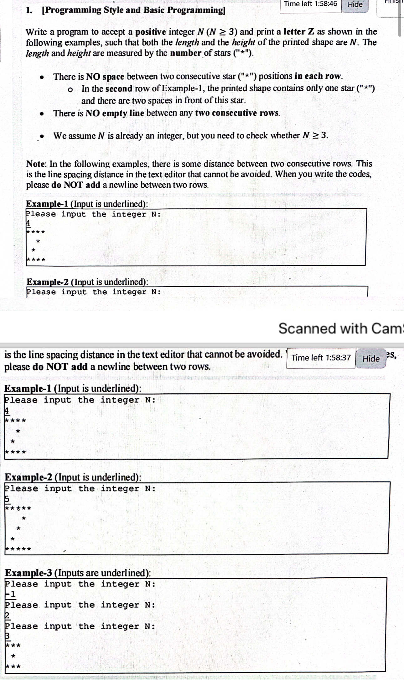  [Programming Style and Basic Programming] Write a Cpp program to accept
