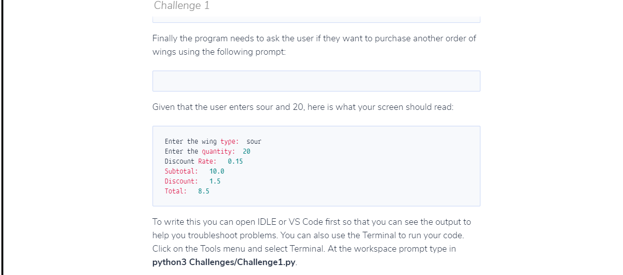 Challenge 1 Directions Read the problem listed below. Formulate a Decomposition or