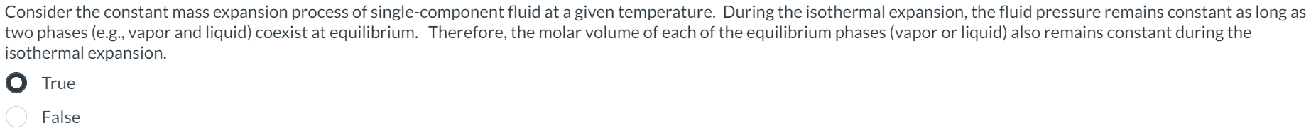  Answer the true/false question below asap please! Consider the constant mass